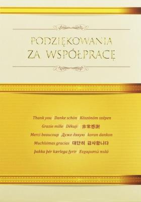 Opakowanie Kartka Podziękowania za współpracę TK09