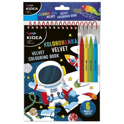 Kolorowanka Velvet C Kidea Kosmos. Wydawca: Derform. SmakLiter.pl Opakowanie Kolorowanka Velvet C Kidea Kosmos