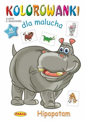 Okładka książki Kolorowanki dla malucha Hipopotam