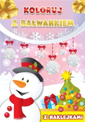 Okładka książki Koloruj z bałwankiem