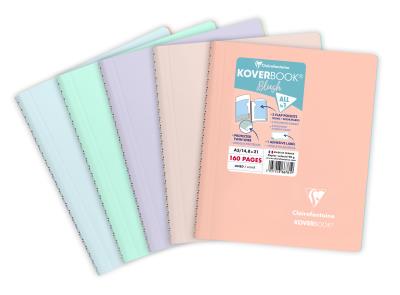 Opakowanie Kołozeszyt A5 80K kratka Koverbook BLUSH PP 1 sztuka mix kolorów