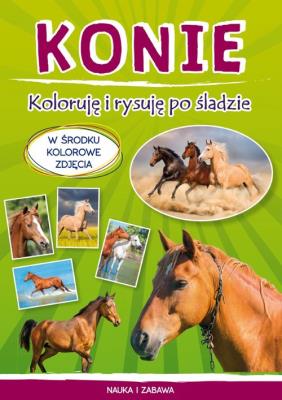 Okładka książki Konie. Koloruję i rysuję po śladzie