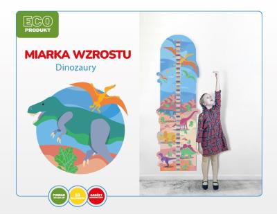 Opakowanie Miarka wzrostu Dinozaury