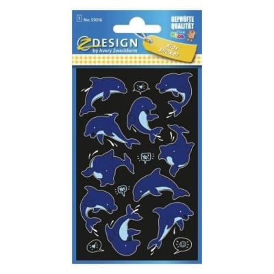 Opakowanie Naklejki foliowe NEONowe - delfiny