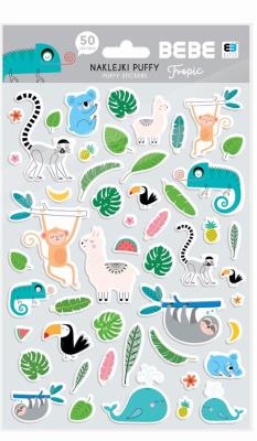 Opakowanie Naklejki puffy BB Kids Tropic