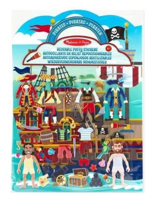 Opakowanie Naklejki wielorazowe wypukłe Piraci