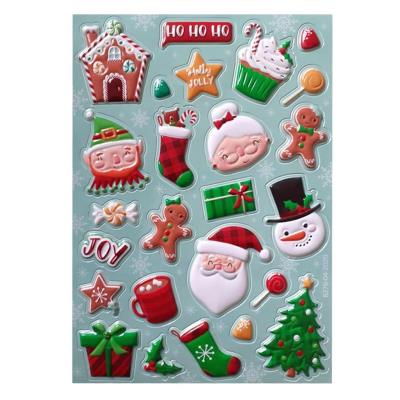 Opakowanie Naklejki wypukłe dekoracyjne 21x29cm. Święta