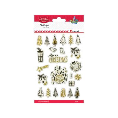 Opakowanie Naklejki wypukłe święta mix 23szt