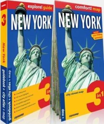 Okładka książki New York 3in1:guidebook + city atlas + map