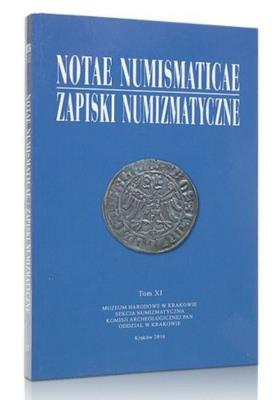 Okładka książki Notae Numismaticae. Zapiski Numizmatyczne T.11