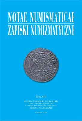 Okładka książki Notae Numismaticae. Zapiski Numizmatyczne T.14