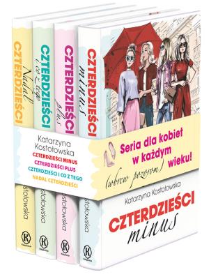 Pakiet Czterdzieści 1-4. Autor: Katarzyna Kostołowska. SmakLiter.pl Okładka książki Pakiet Czterdzieści 1-4