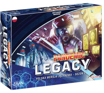 Pandemic Legacy - Edycja niebieska LACERTA. Autor: Rob Daviau, Leacock Matt. SmakLiter.pl Okładka książki Pandemic Legacy - Edycja niebieska LACERTA