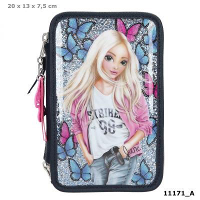 Opakowanie Piórnik potrójny z wyposażeniem TOPModel Butterfly 11171A