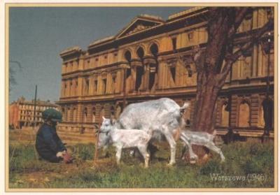 Opakowanie Pocztówka W-wa 1947 Przed placem L. Kronenberga