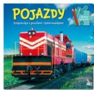 Okładka książki Pojazdy. Książeczka z puzzlami i kolorowankami