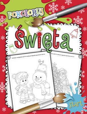 Okładka książki Pokoloruj Święta