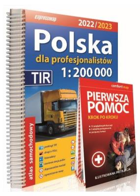 Okładka książki Polska dla profesjonalistów atlas samochodowy