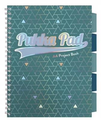 Project Book Glee A4/100K kratka zielony (3szt). Wydawca: Pukka Pads. SmakLiter.pl Opakowanie Project Book Glee A4/100K kratka zielony (3szt)