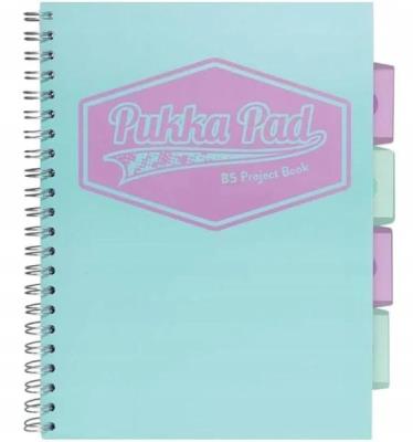 Project Book Pastel B5/100K kratka morski (3szt). Wydawca: Pukka Pads. SmakLiter.pl Opakowanie Project Book Pastel B5/100K kratka morski (3szt)