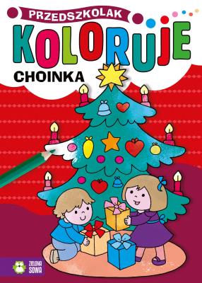 Okładka książki Przedszkolak koloruje. Choinka