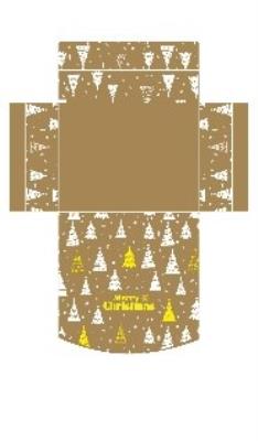 Opakowanie Pudełka składane 22x17x5cm - kpl.2.szt. (papier craft z nadrukiem wiązane wstążką, składane na płasko w polybagz headerem)