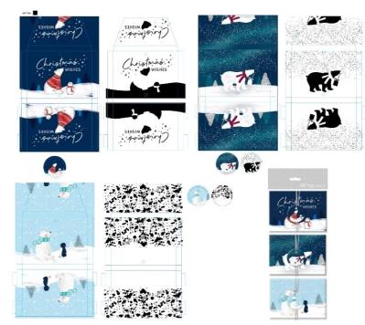 Opakowanie Pudełka składane typu pillow box 22x10cm / kpl. 2 szt.