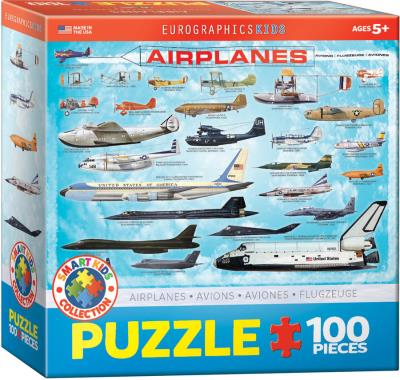 Opakowanie Puzzle 100 Smartkids Airplanes 6100-0086