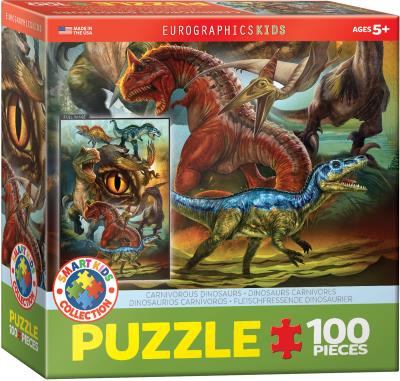 Opakowanie Puzzle 100 Smartkids Carnivorous Dinosaurs 6100-0359