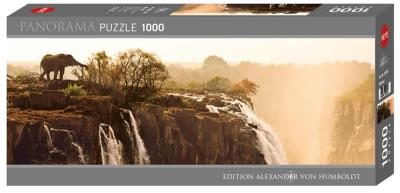 Puzzle 1000 Afryka, Zambia, Słoń przy wodopoju. Wydawca: Heye. SmakLiter.pl Opakowanie Puzzle 1000 Afryka, Zambia, Słoń przy wodopoju
