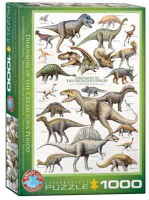 Opakowanie Puzzle 1000 Dinozaury z okresu Kredy
