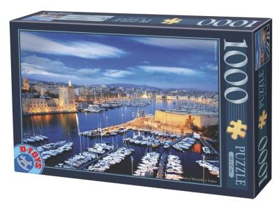 Opakowanie Puzzle 1000 Francja, Port w Marsylii