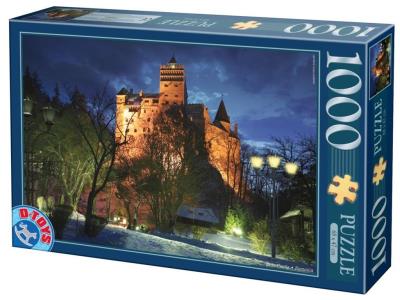 Opakowanie Puzzle 1000 Rumunia, Zamek Bran nocą
