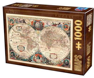 Opakowanie Puzzle 1000 Stara mapa