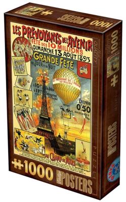 Opakowanie Puzzle 1000 Stare plakaty, Paryż