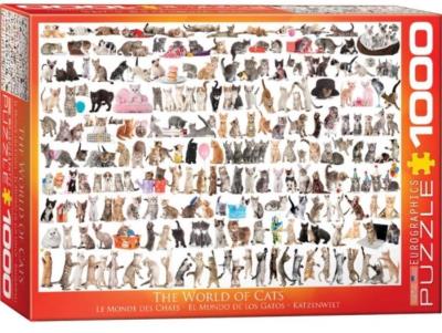 Opakowanie Puzzle 1000 Świat kotów