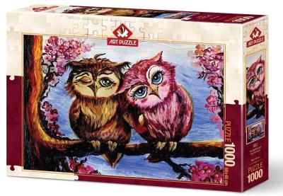 Opakowanie Puzzle 1000 Zakochane sowy