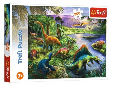 Opakowanie Puzzle 200 Drapieżne dinozaury 13281