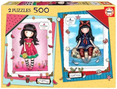 Puzzle 2x500 Santoro Gorjuss G3. Wydawca: Educa. SmakLiter.pl Opakowanie Puzzle 2x500 Santoro Gorjuss G3