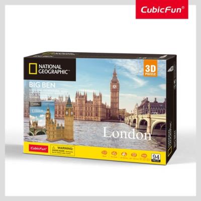 Puzzle 3D Big Ben National Geographic. Wydawca: Cubic Fun. SmakLiter.pl Opakowanie Puzzle 3D Big Ben National Geographic