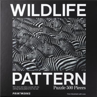 Puzzle 500 Wildlife Pattern Zebra. Wydawca: Printworks. SmakLiter.pl Opakowanie Puzzle 500 Wildlife Pattern Zebra