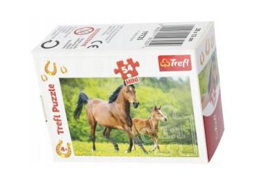 Puzzle 54 mini Świat koni 2 TREFL. Wydawca: Trefl. SmakLiter.pl Opakowanie Puzzle 54 mini Świat koni 2 TREFL
