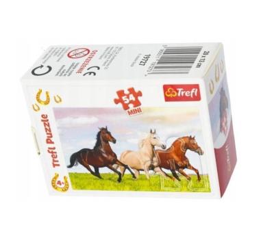 Puzzle 54 mini Świat koni 4 TREFL. Wydawca: Trefl. SmakLiter.pl Opakowanie Puzzle 54 mini Świat koni 4 TREFL