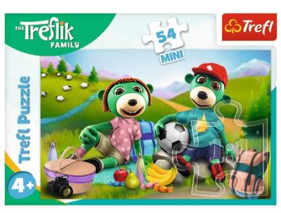 Puzzle 54 mini Wesoły świat Treflików 4 TREFL. Wydawca: Trefl. SmakLiter.pl Opakowanie Puzzle 54 mini Wesoły świat Treflików 4 TREFL