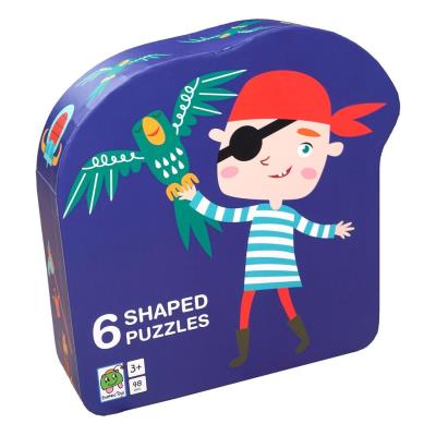 Opakowanie Puzzle dla dzieci w ozdobnym pudełku Pirat