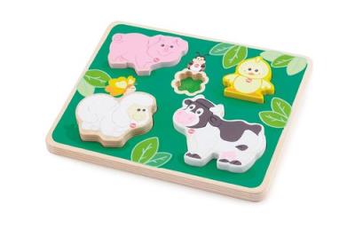 Puzzle drewniane Farma. Wydawca: Trudi. SmakLiter.pl Opakowanie Puzzle drewniane Farma