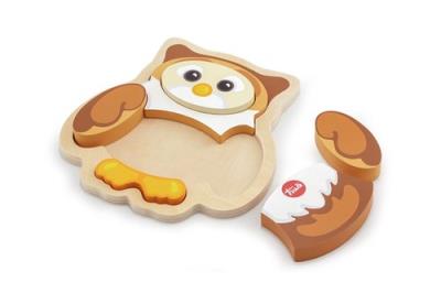 Puzzle drewniane Sowa. Wydawca: Trudi. SmakLiter.pl Opakowanie Puzzle drewniane Sowa