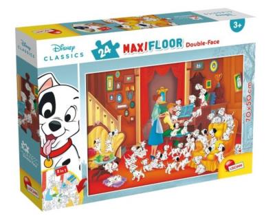 Opakowanie Puzzle Maxi 24 dwustronne 101 Dalmatyńczyków