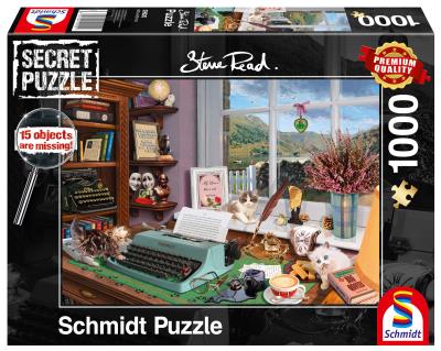 Puzzle PQ 1000 Steve Read Secrat Puzzle Na biurku. Wydawca: Schmidt. SmakLiter.pl Opakowanie Puzzle PQ 1000 Steve Read Secrat Puzzle Na biurku