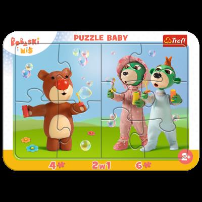 Opakowanie Puzzle Ramkowe Baby Zabawne Bobaski  80026